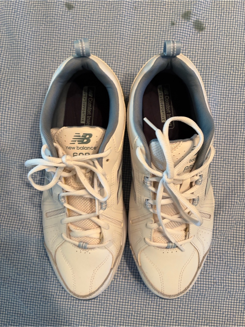 New Balance 608 Women's White and Light Gray Athletic Sneakers Women’s 12W - Picture 8 of 14